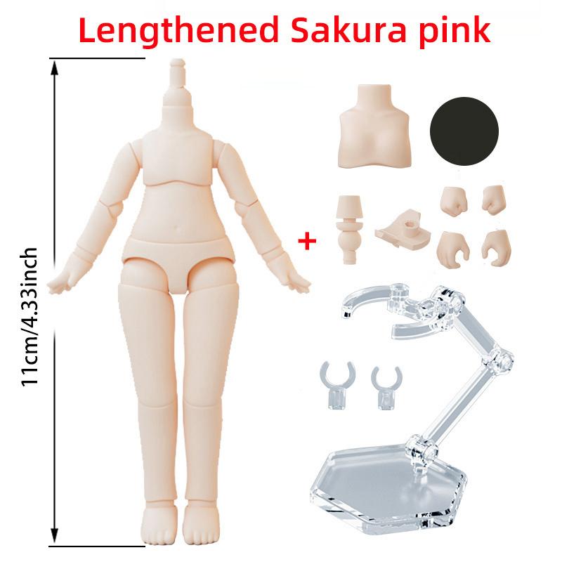 9.6cm 11CM Moveable Joints Doll toys YMY body suitable for GSC head ob11 1/12BJD doll body spherical joint doll toy hand set