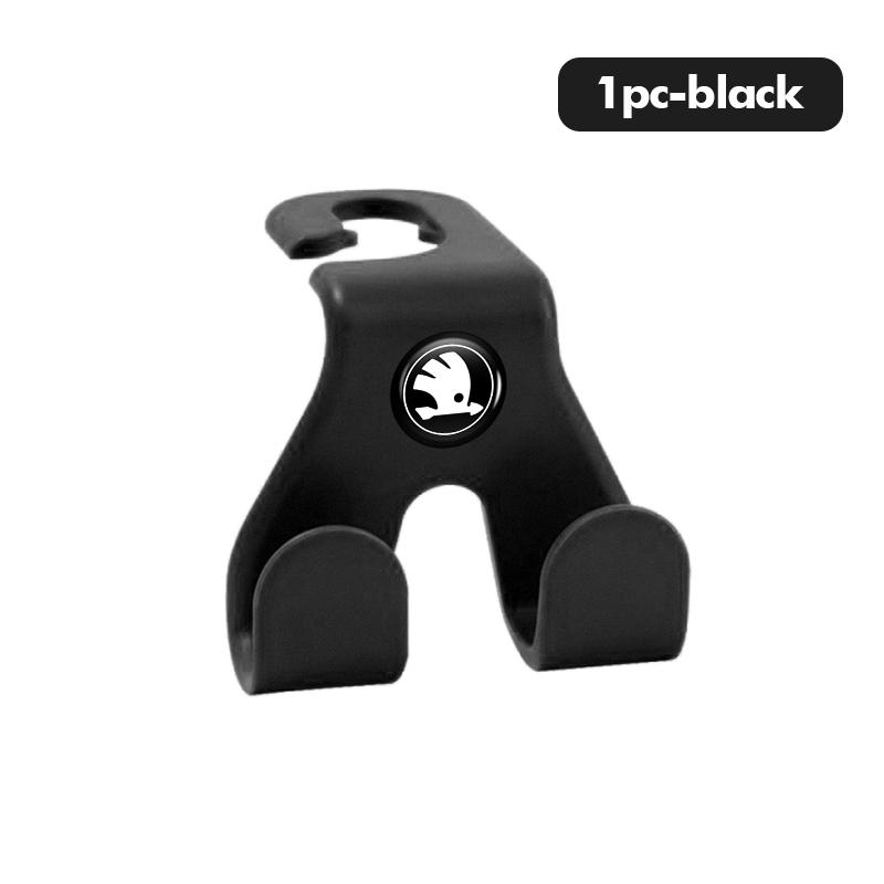 AAABR1 ABS Car Headrest Hook Rear Seat Back Hooks Hanger Interior Accessoies For Skoda Octavia A5 A7 RS Fabia Superb Rapid Karoq