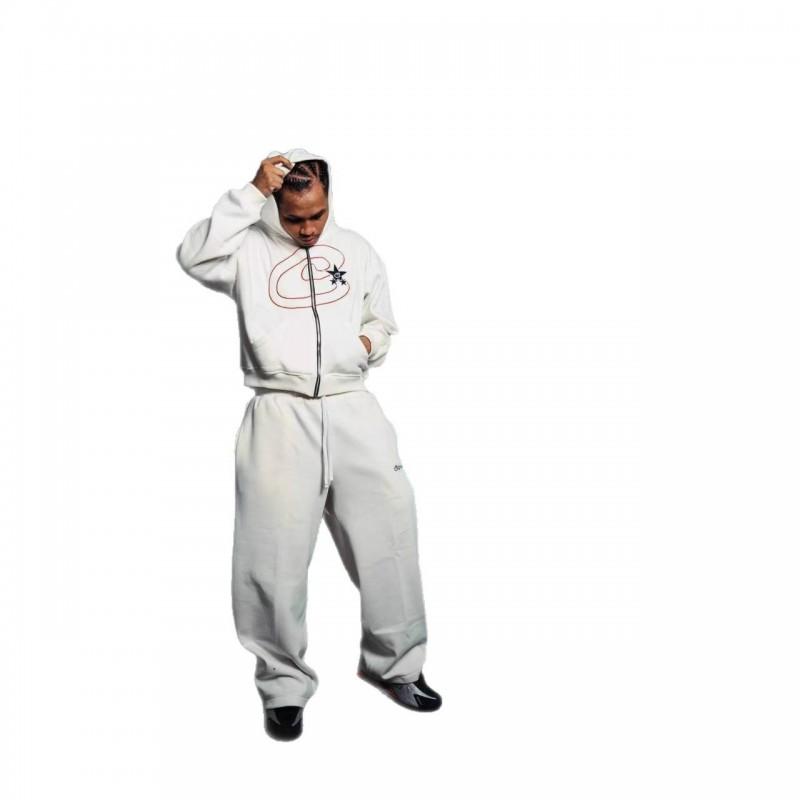 26 Streetwear Y2K Hip Hop Tracksuit Zip-Up Hoodie Loose Sweatpants Set