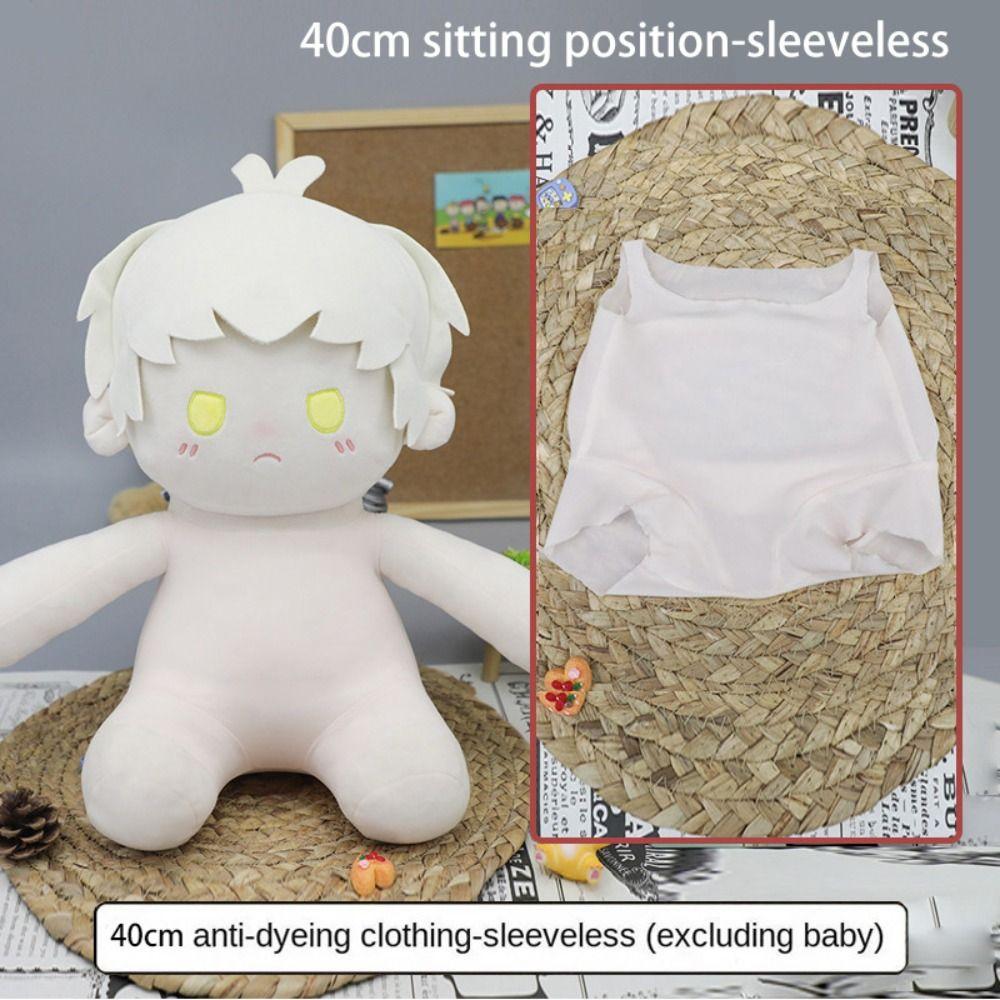 

Fleshcolor Sleeveless Doll Backing Shirt Sleeved Doll Bottoming Shirt Doll Accessories 20cm standing-sleeveless