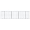 VidaXL Panier gabion avec couvercle 800x100x200 cm fer galvanisé, mur en gabion, mur de soutènement en gabion, clôture en 3295239