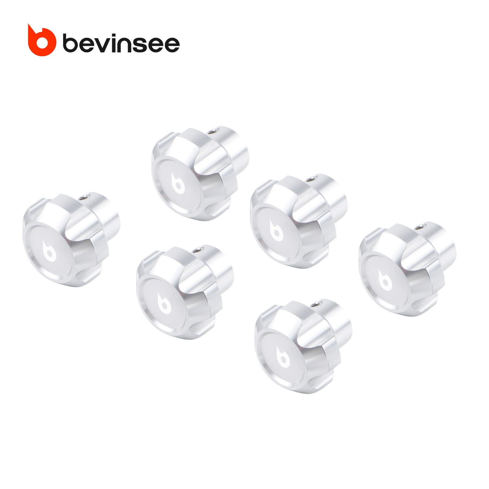 BEVINSEE Aluminum Dash Knobs for Jeep