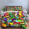 Colorful Fruits and Vegetables Artwork Exquisite Three-piece Bedding Set Gift for Kids and Adults