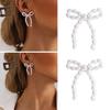 Temperament Dangle Earrings Pearl Bowknot Pendants Pendant Earrings Jewelry