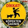 Vintage Beware Of Dog Round Aluminum Metal Sign Retro Warning Plaque For Porch Garden Garage Wall Decor