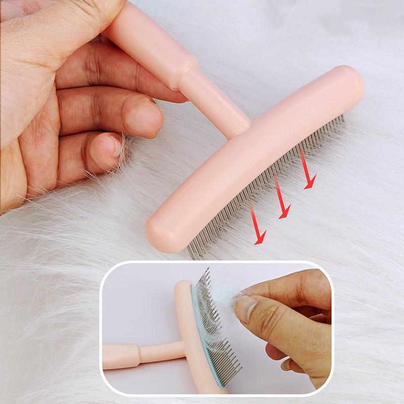 Dog Comb Rake Combs Dog Brush Single Row Rake Combs for Dogs Hair Cleaning Pet Grooming Massage Cat Comb Comfortable Dogs Brush