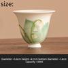 Hand Painted Lily of the Valley Ceramic Tea Cup Gongfu Tea Set Japanese Style Porcelain Tea Ware Gift for Tea Lover