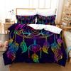 Dreamcatcher Bedding Set Single Twin Full Queen King Feather Size Bed Set Aldult Kid Bedroom Duvetcover Sets 3D Print 013