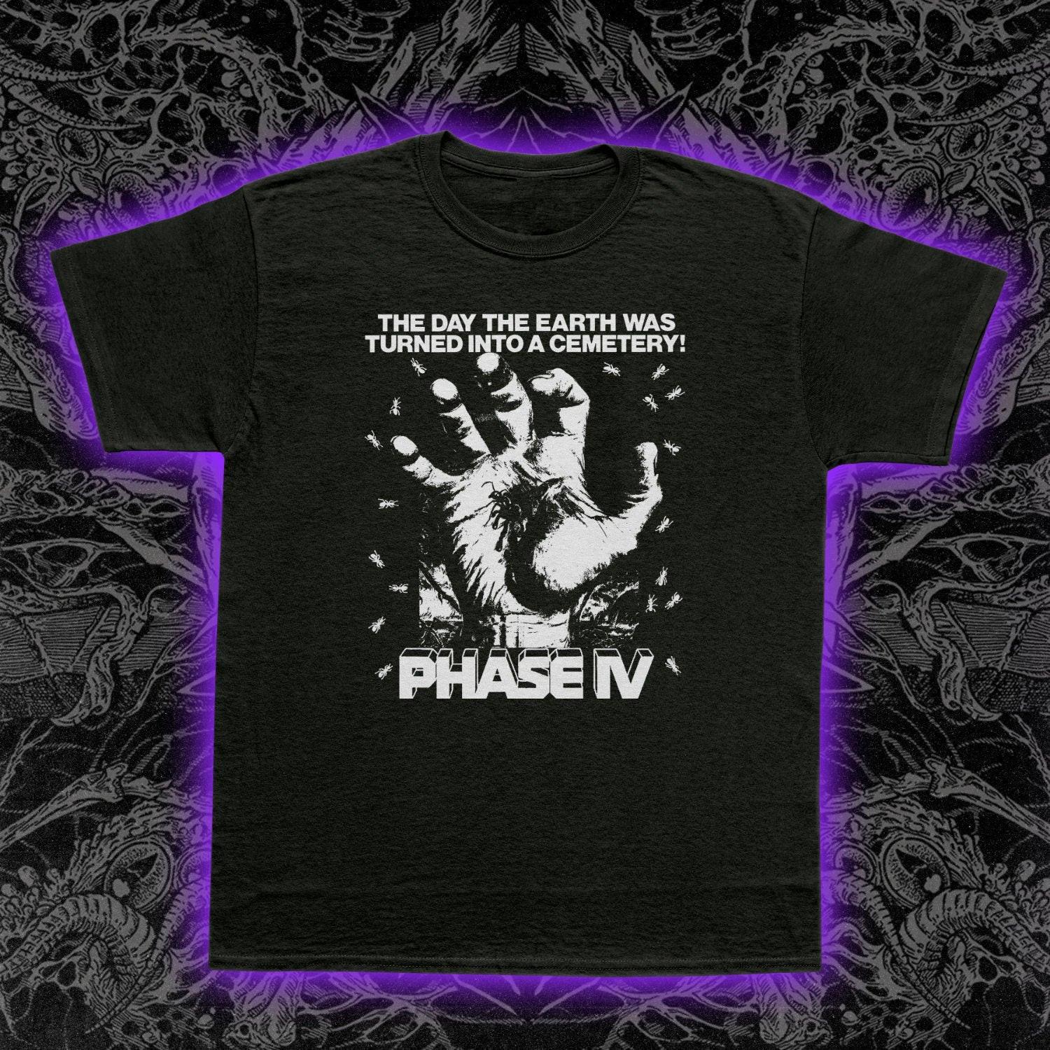 Футболка Phase IV Мужская Женская Футболки Топ 1974 Научно-фантастический Фильм Ретро Вторжение Муравьев Фильм Ужасов Графическая Футболка M