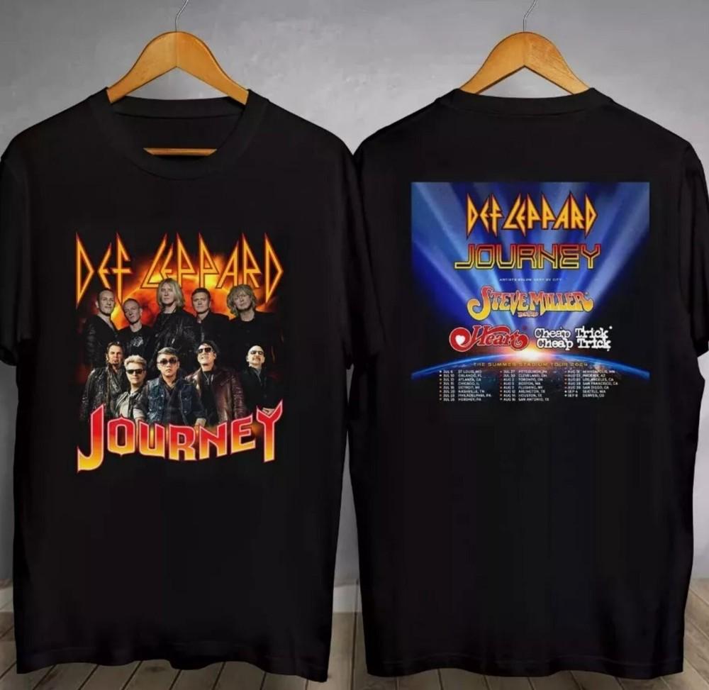 Def Leppard And Journey Summer Stadium Tour 2024 T Shirt Concert Music