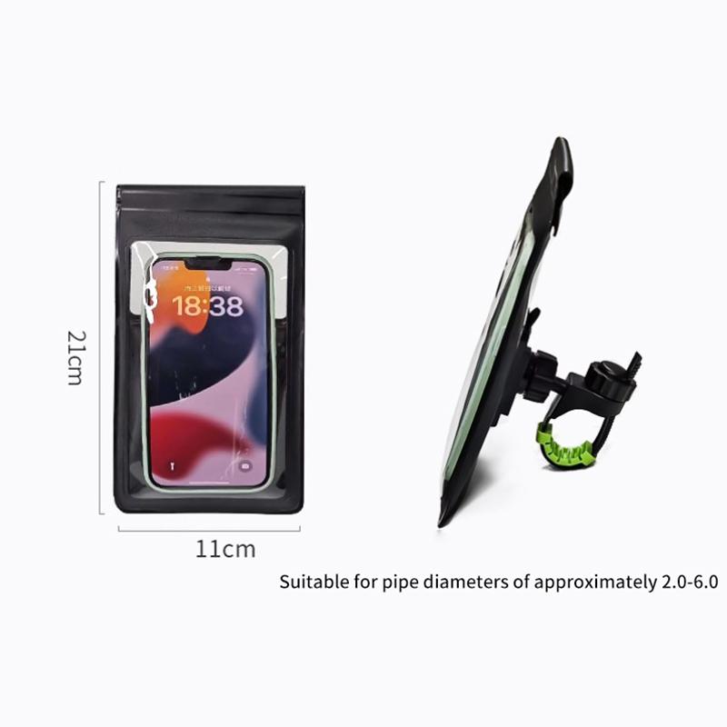 Bike Phone Holder Waterproof Pouch Bag Bicycle Phone Case Tpu Touchscreen With Rain Cover Handlebar Motorcycle Stand Mount