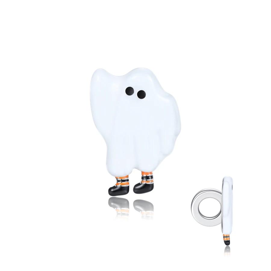 Original Charms Bead Copper Halloween Noctilucent Pumpkin Skull Candy Pendants Fit Diy Bracelet For Women Jewelry Gift