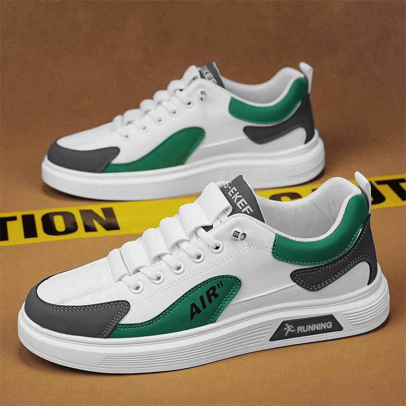 NKLSA Mens Shoes Summer Sneakers Casual Slip on Leather Loafers Luxury Designer Skateboard Outdoor Sports Platform Ankle Tennis