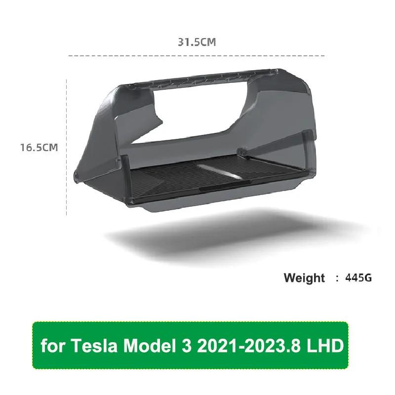 Behind Screen Hidden Storage Box, Console Organizer for Tesla Model Y Juniper 2026 Model 3 Highland 2025 Interior Accessories