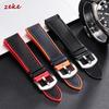20mm 22mm Watch Strap Rubber Watchband Men's Sports Diving Straps for Tissot for Seiko for Omega Waterproof Wristbelt Nylon Band