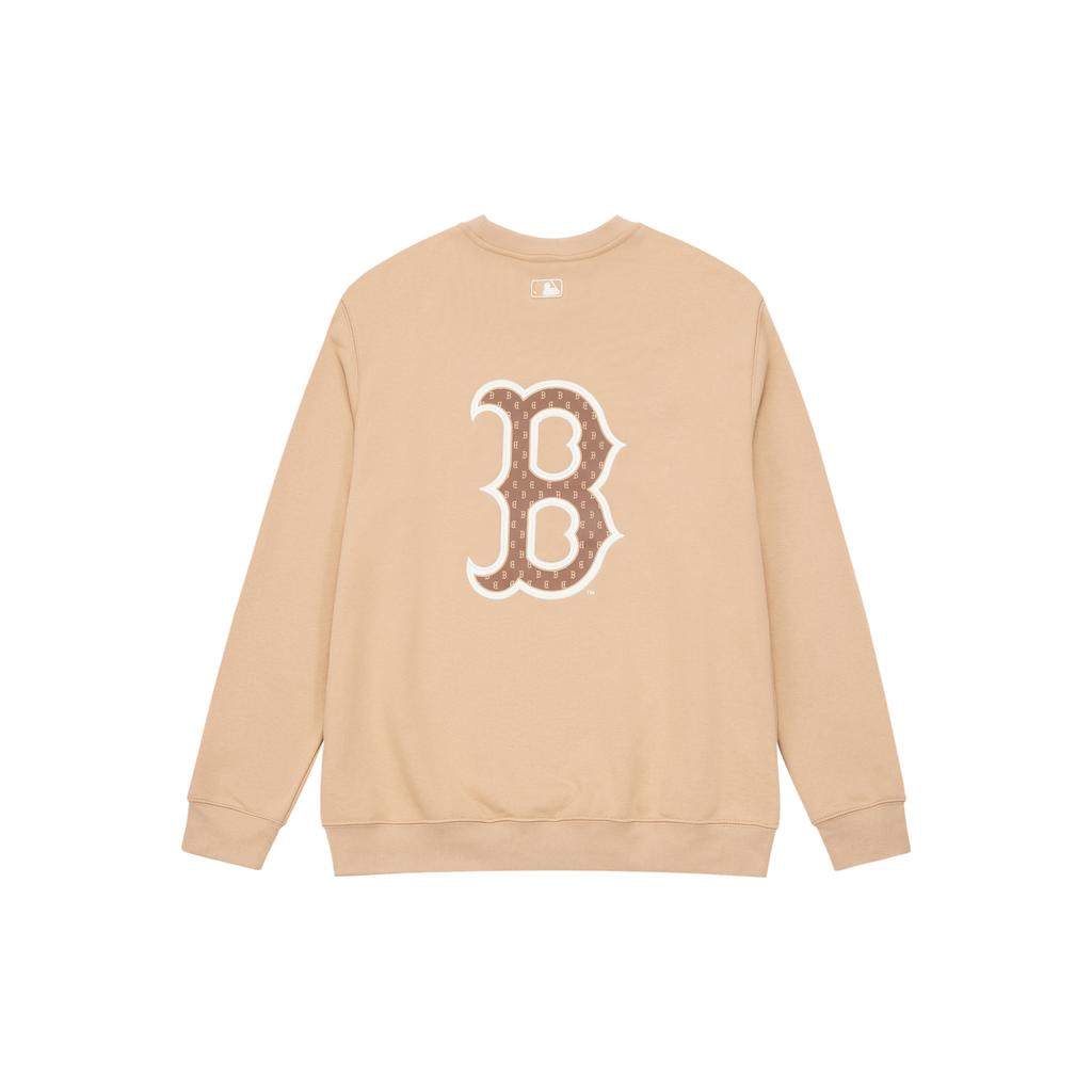 New MLB Boston Red Sox Sweatshirts Unisex Beige Yellow 3AMTM1234-43BGS