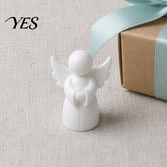 Desktop Angel Ornament 3D Printed Figurine, Little White Guardian Statue, Home Decor Figure Healing Winged for Shelf Mini Statue