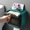 WTEMPO Haushalts-Tissue-Box Wandmontierte perforierte Toilettenpapierschublade Toilette Wasserdichte Rollen-Toilettenpapierhalter