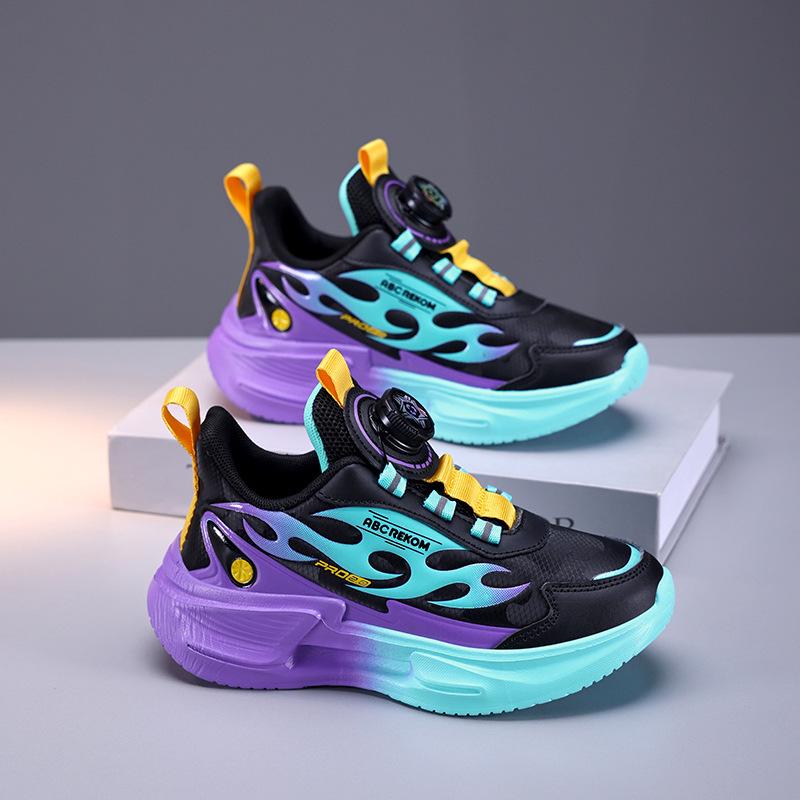 Boys' 2025 Autumn/Winter Waterproof Leather Sports Shoes with Plus Velvet for Middle and Older Kids
