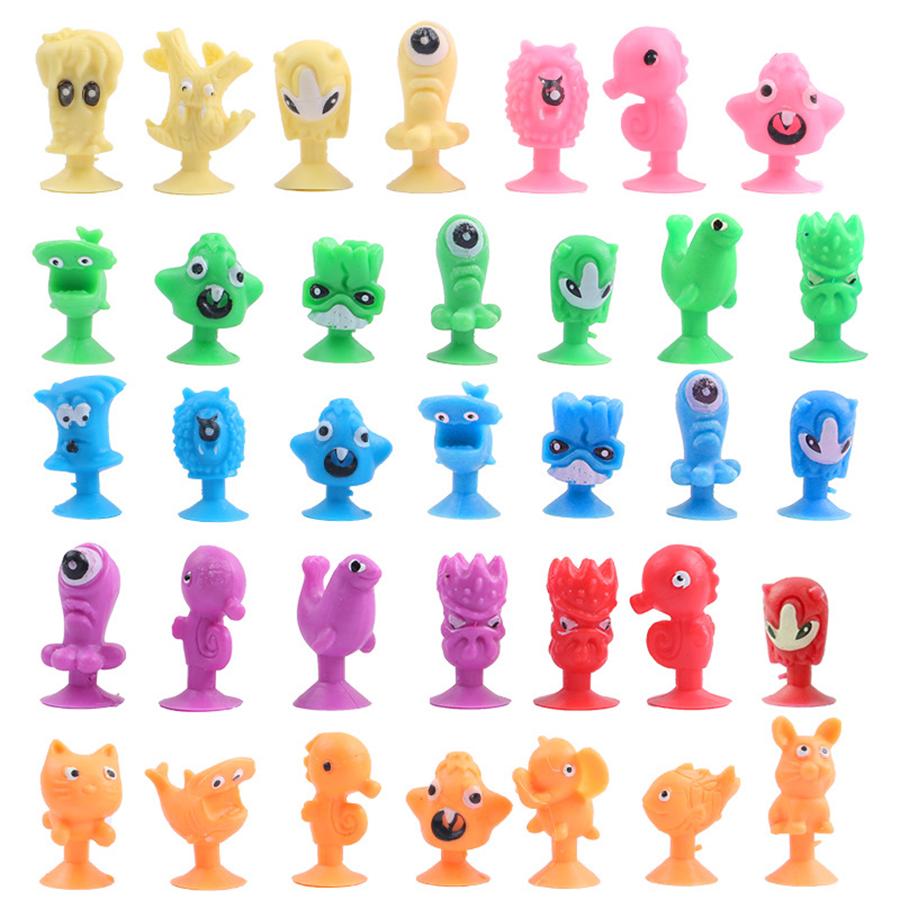 15/25/40pcs 2.5cm Mini Suction Cup Monster Dolls Desktop Ornaments & Cute Decor Gifts Party Favors & Novelty Decor Accessories