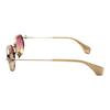 Vivienne Westwood Mirror Leg Hollow Logo Design Metal Round Sunglasses Unisex sunglasses Gold VW7022-1-457