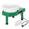 110/220V 25cm Electric Pottery Wheel Machine DIY Ceramic Work Clay Art Craft Green 350W 8 Pcs
