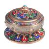 Enamel Incense Burner Retro Style Decoration Collectible Incense Holder for Home Fragrance Tea Room Centerpiece Desktop Gifts