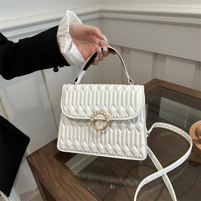 Temperament Fashion Handbag 2025 Spring New Gentle Foreign Style Small Square Bag Simple Small Square Bag