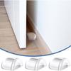 Floor door stop, non-drilled shower door stop self-adhesive rubber wall protector, suitable for household furniture glass mirror