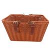 Bike Basket PP   Woven Retro   Front Bike Storage Basket with Handle for Bch Picnic