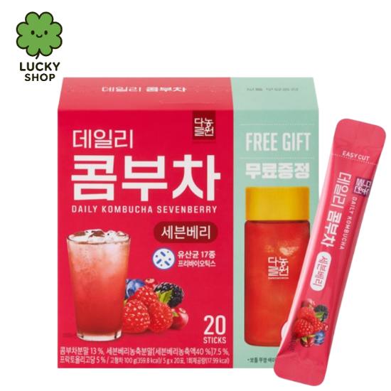 5g x 20 Beutel / 7 Sorten Koreanischer Täglicher Kombucha-Fruchttee 380 ml Flasche Geschenk