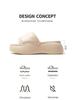Women's Non-Slip Height-Boosting Beach Slippers - 7cm Thick Sole, Fashionable Outdoor EVA Footwear