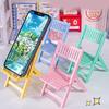 Foldable Phone Stand for Desk Chair Shape Cellphone Holder Portable Cellphone Cradle Desktop Dock Universal