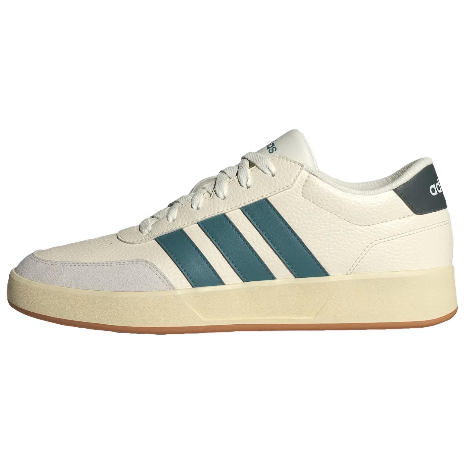 

New Adidas BREAKNET 3.0 Skateboard Shoes Unisex Beige Green JR3556 41