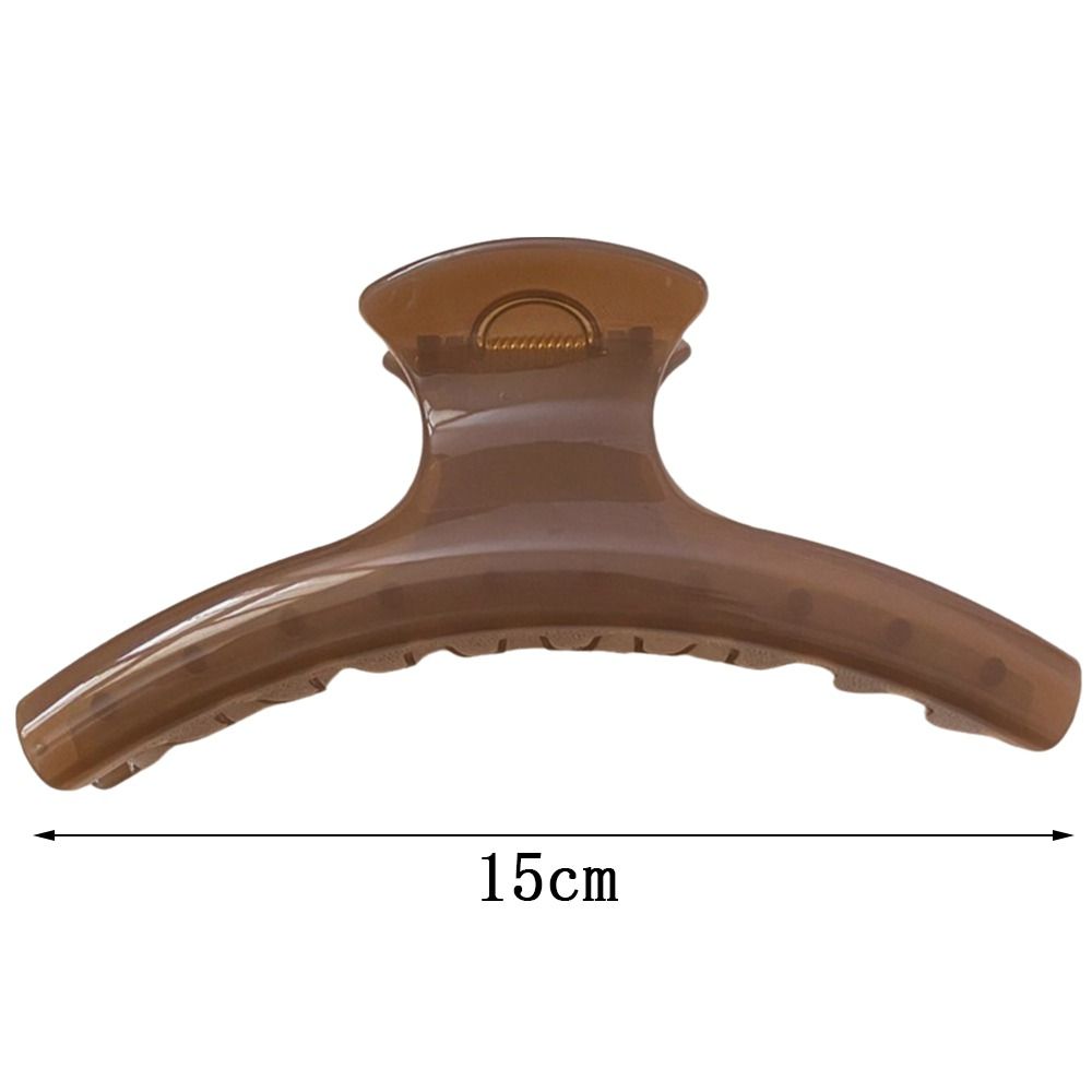 15cm Size Hair Claw Clip Arc Shaped Shark Clip Stylish Large Hair Clip  Women Use