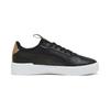 Puma Carina Metallic Sneakers 2023 Puma Size 2.0 Pop-Up (393214) Women's Fall/Winter Colorway Black/Puma Gold/Puma White, 23.5cm