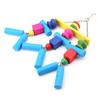 Bird Chewing Toy Parrots Cage Bite Toys Block Hammock Swing Hanging Chewing Toy