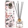 Soul & Scents Glass 120ml Lemongrass Reed Diffuser Set | Free 6 Fiber Reed Sticks | Stress Relief & Aromatherapy | Long-Lasting,
