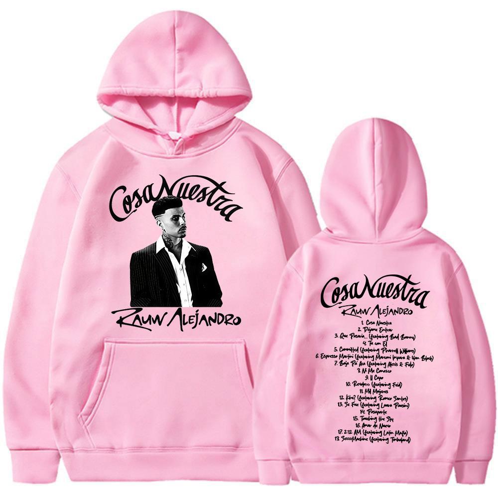 Rauw Alejandro Cosa Nuestra 2025 Hoodies Men's Clothing Hip Hop Long Sleeve Sweatshirts Casual High Quality Oversized Pullovers