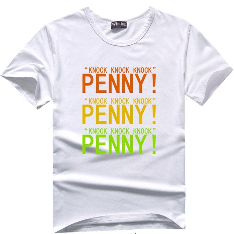Fashion The Big Bang Theory Funny "penny" Print Sweethearts O-neck T-shirts Premium Quality
