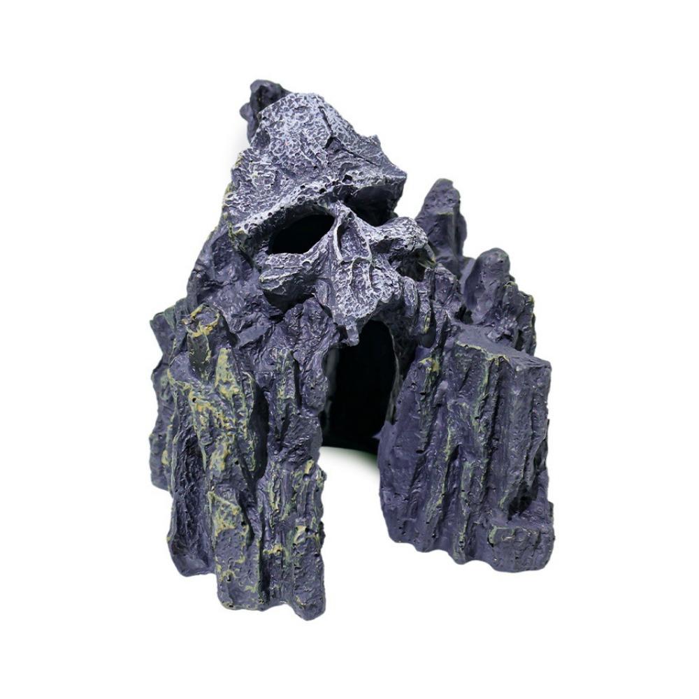 Simulation Aquarium Skull Cave Lifelike Fish Shrimp Escape House Fish Hideout Rockery  Reptile Tank