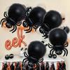 20/1pc Halloween Black Spider Balloons Large Foil Balloon Kids Inflatable Toys Horror Spider Halloween Props Party Decoration