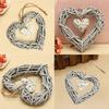 Display Mold Double Ornament Handmade Heart Shape Design Hanging Home Decoration Supplies for Living Room