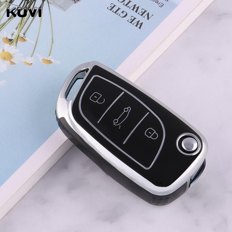 

Tpu Car Key Case Cover For Peugeot 308 408 3008 5008 407 For Citroen C4 Picasso C3 C5 X7 3 Button Modified Holder Keychain Fob