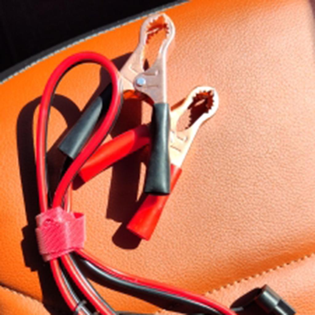 2FT 16AWG Battery Alligator Crocodile Clip to SAE Connector Extension Cable 12V SAE Quick Release Adapter Cable