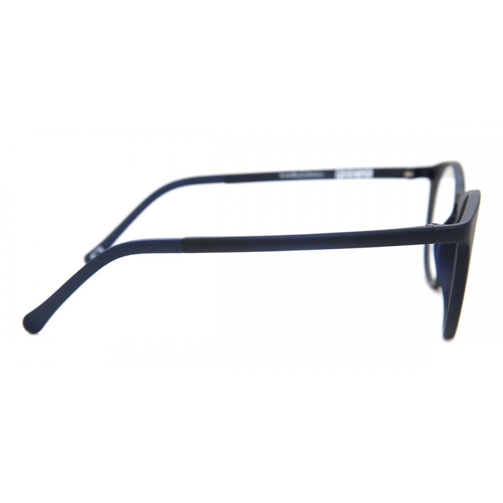 Clip On RoUnd BlUe SmartbUy collectiOn croydOn With Clip On U 220 M04 fashiOn Unisex Eyeglasses