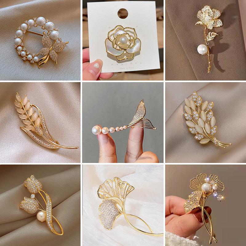 New brooch high-end high-end pin exquisite suit corsage wholesale fixed clothes