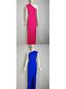 One-Shoulder High-Waist Slit Dress