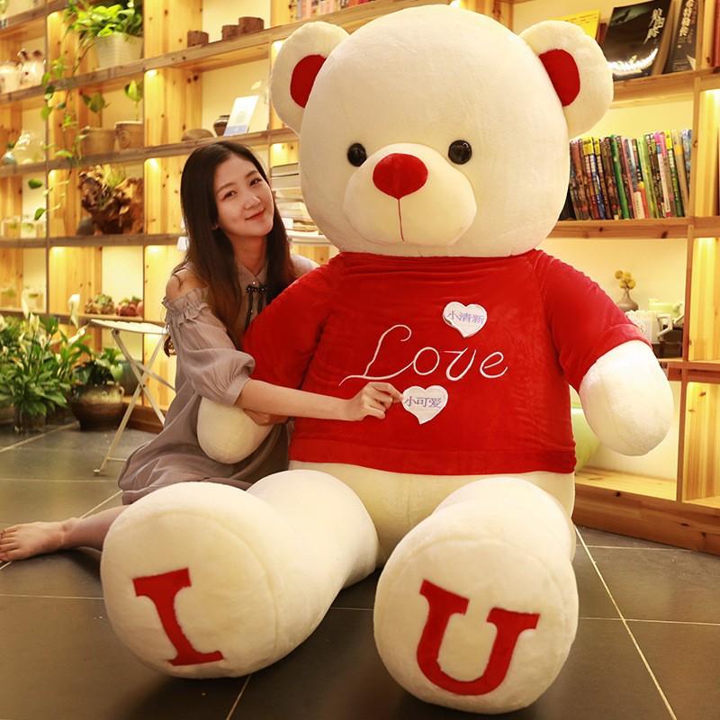 Large Size Teddy Bear Plush Toy Lovely Giant Bear Huge Stuffed Soft Dolls Kids Toy Birthday Gift for Girlfriend