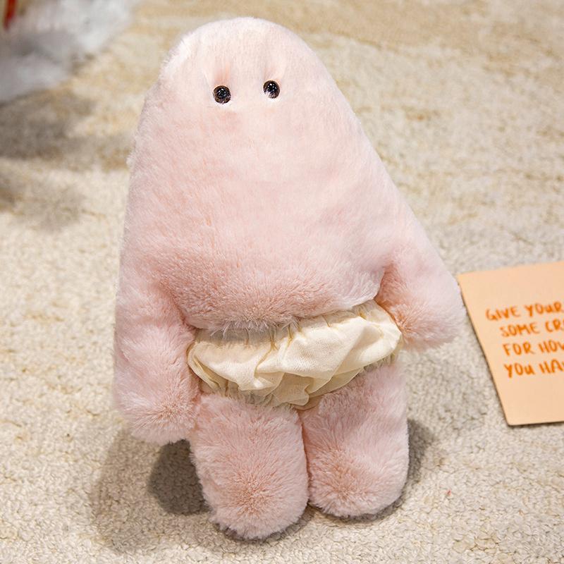 

Trousers Plush Playthings Gentle Plush Stuffed Doll Lumbar Waist Cushion Designed For Couch Living Room Accompanying Pillow Humorous Gifts Designed 28cm розовый
